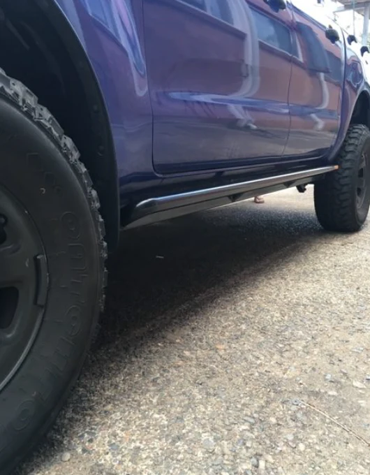 Ford Ranger with rear Tub ANGLED Rock Sliders / Side steps - Image 6