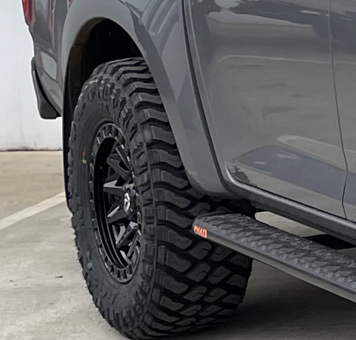 Mazda BT-50 TF 2020+ FLAT Rock Sliders / Side Steps – P/C Ally Checkerplate Tread - Image 2