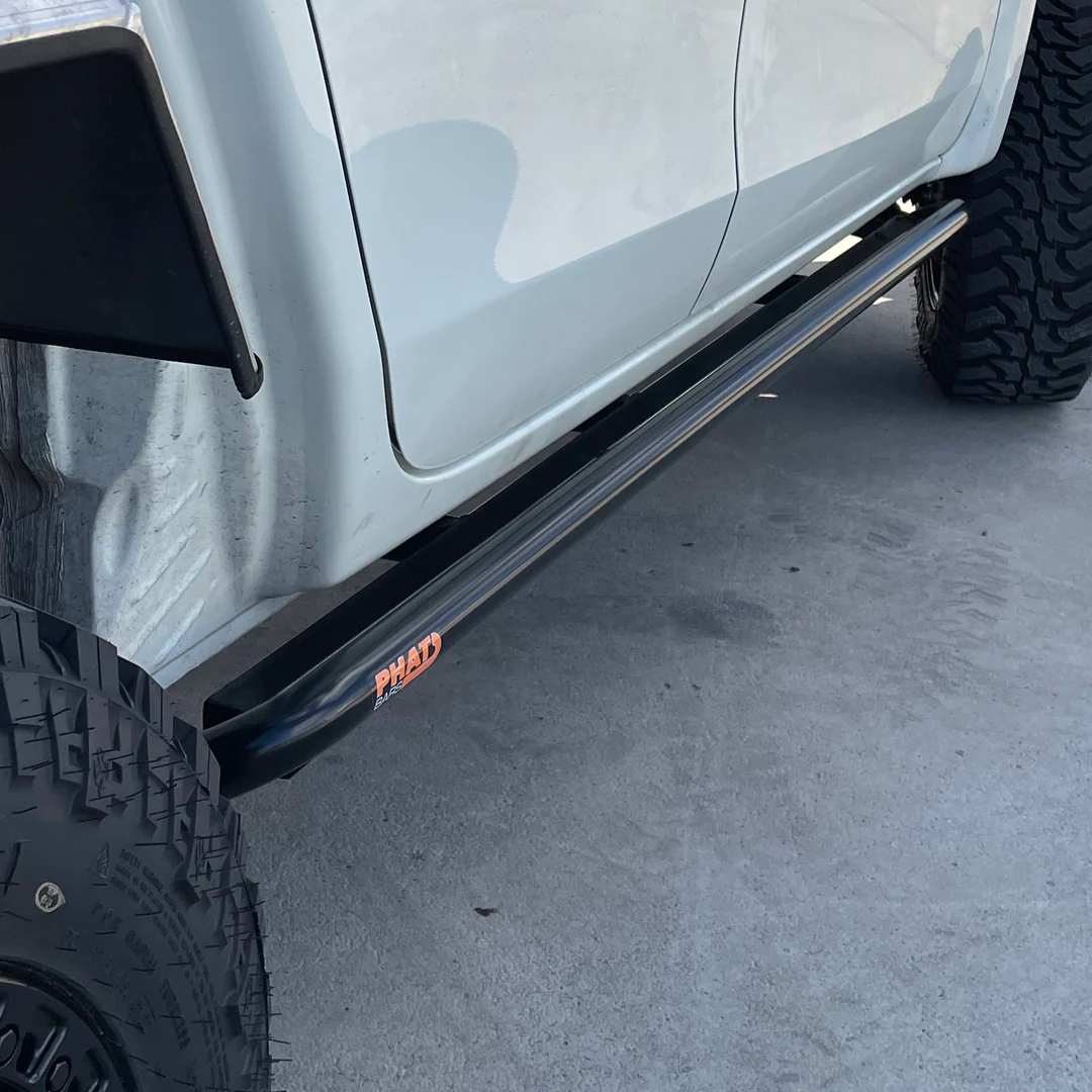 Mitsubishi Triton MR ANGLED Rock Sliders / Side Steps – Powdercoated - Image 2