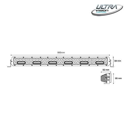NITRO Maxx 305W 35″ LED Light bar - Image 4