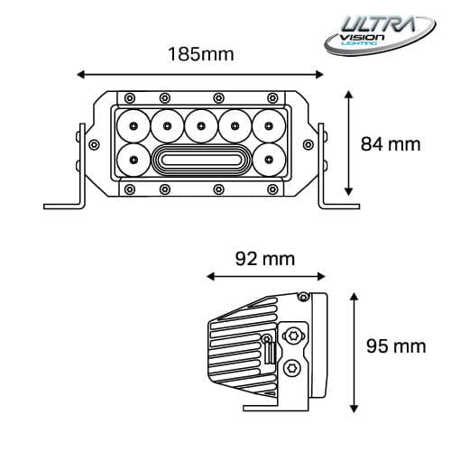NITRO Maxx 55W 7″ LED Light bar - Image 4