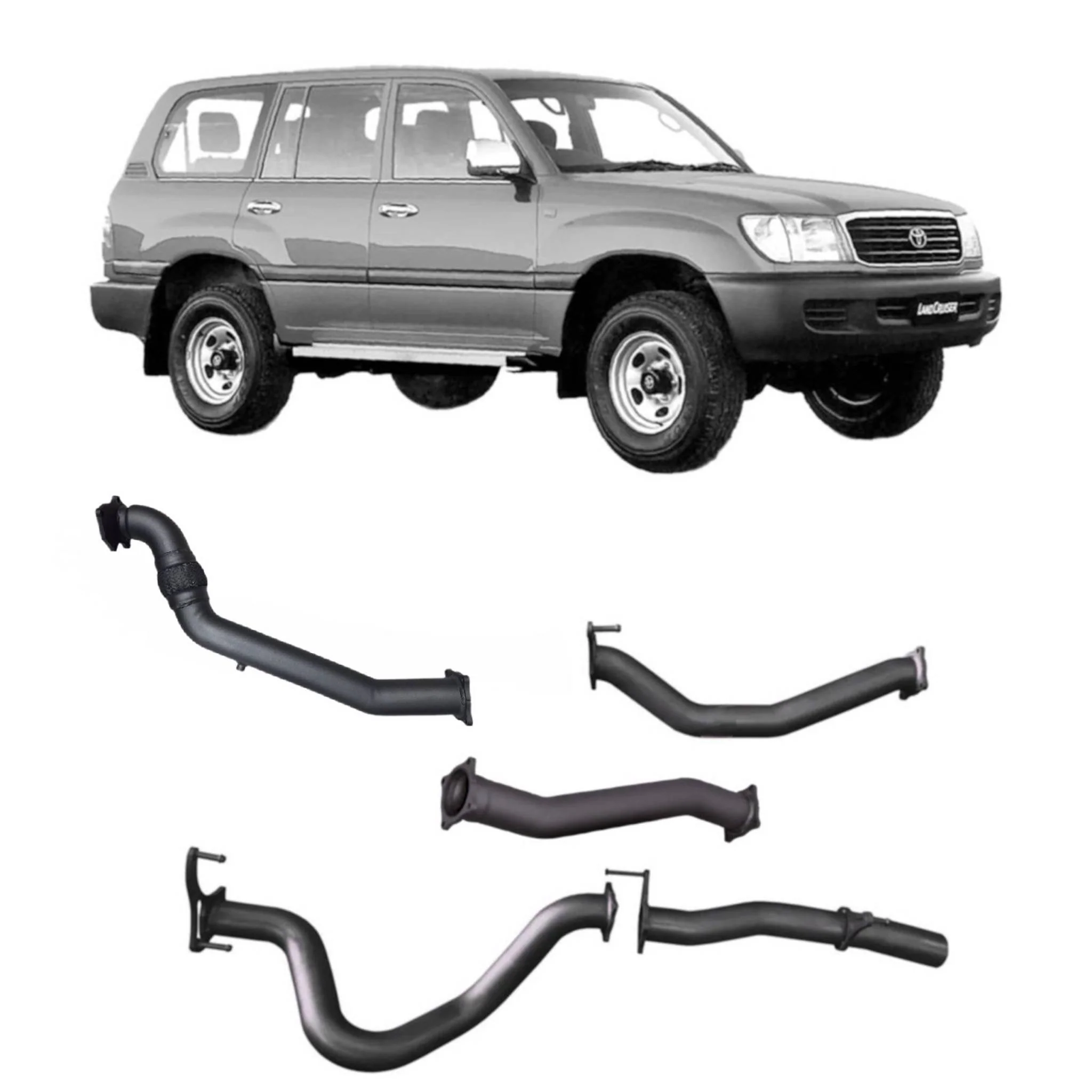 Redback Extreme Duty Exhaust for Toyota Landcruiser 105 Series Wagon (03/1998 - 10/2007) - Image 4