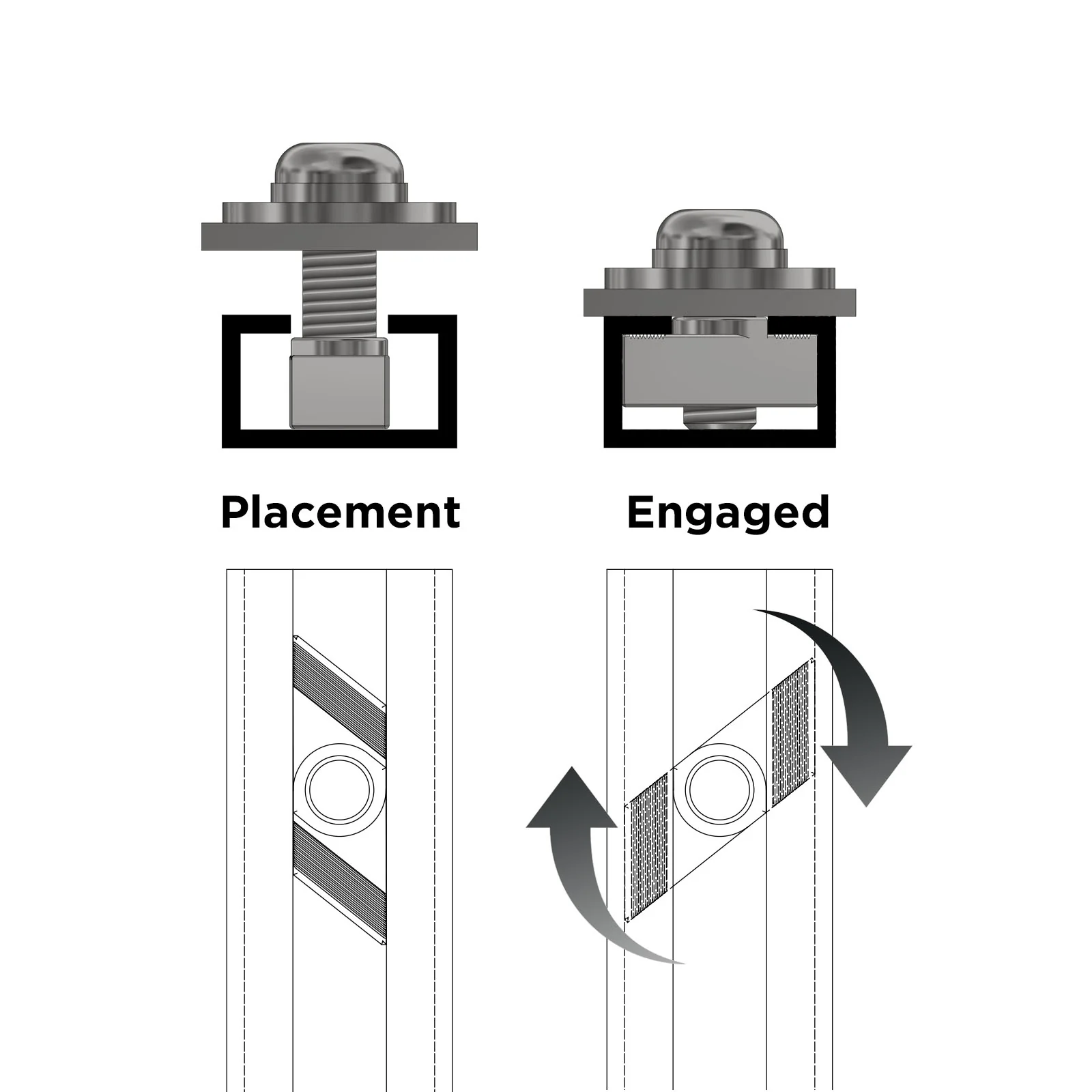 STAINLESS STEEL QUICK CHANNEL NUTS - Image 3
