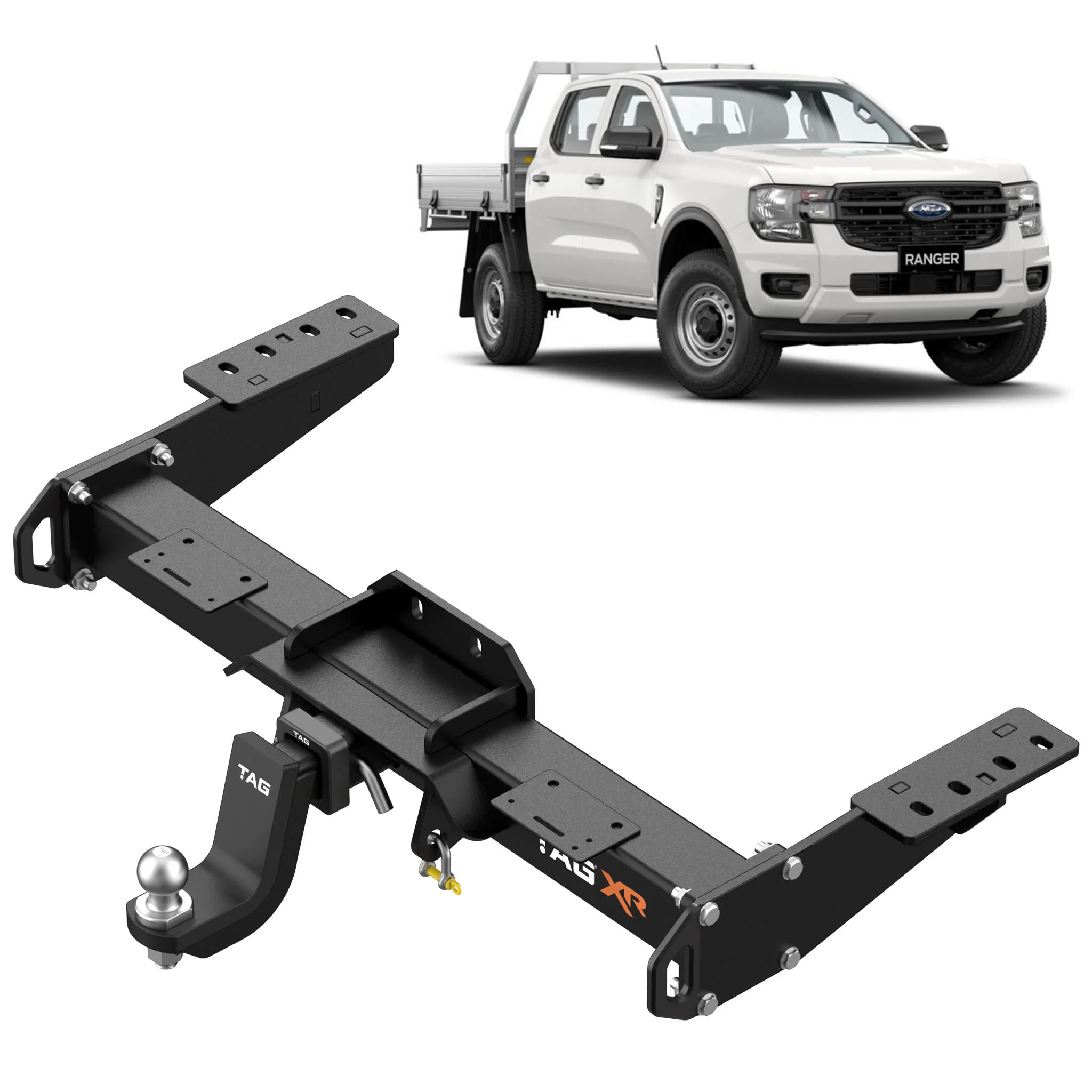 TAG Extreme Recovery Towbar and Direct Fit Wiring for Next-Gen Ford Ranger (06/2022 - 12/2024), Volkswagen Amarok (12/2022 - on) - Cab Chassis Models - Image 2
