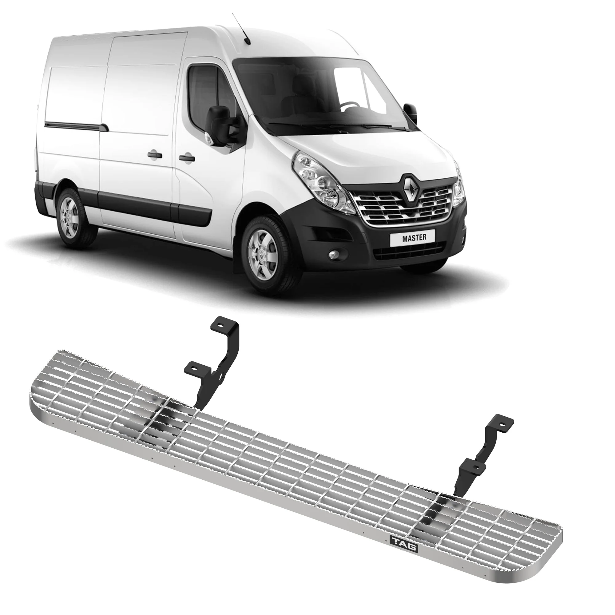 TAG Rear Step and Sensor Brackets for Renault Master FWD Vehicles (10/2011 - on) - Image 2