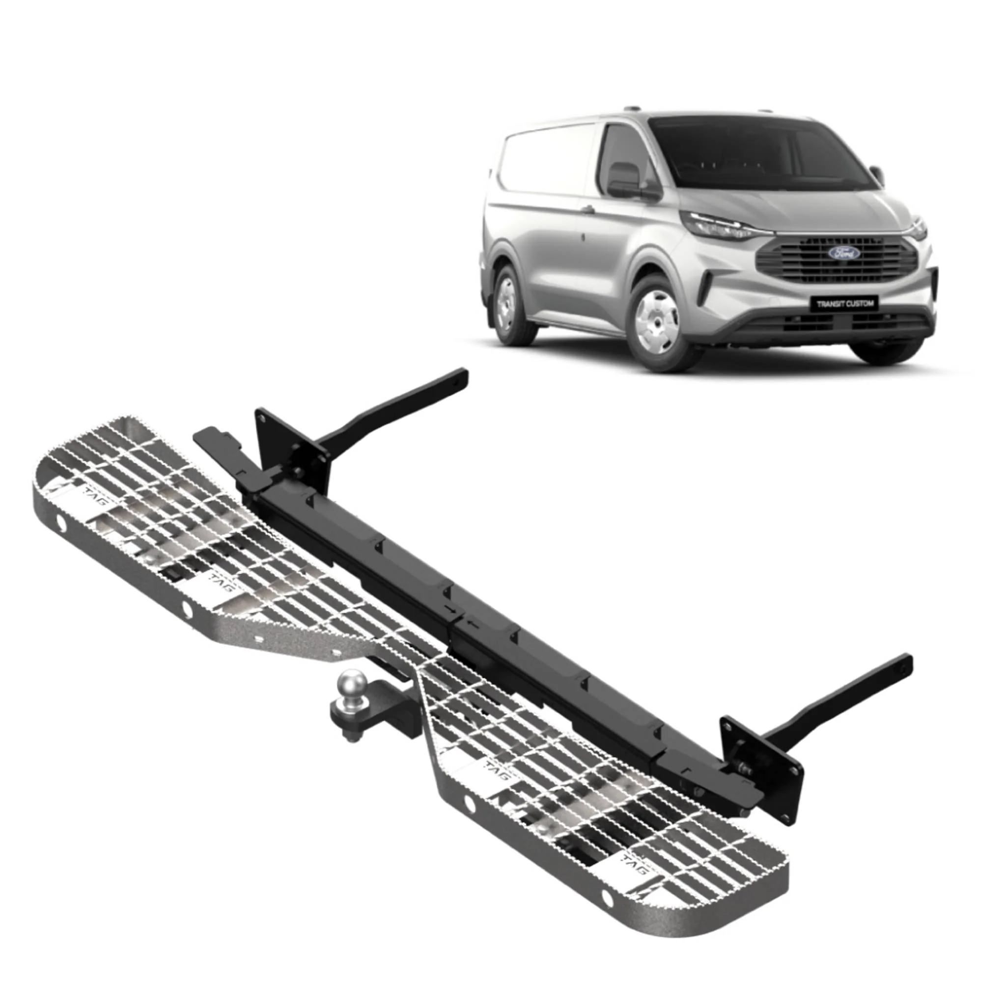 TAG Rear Step & Towbar For Ford Transit Custom AV Series (07/2023 - On), Tourneo (05/2024 - on) - Image 2