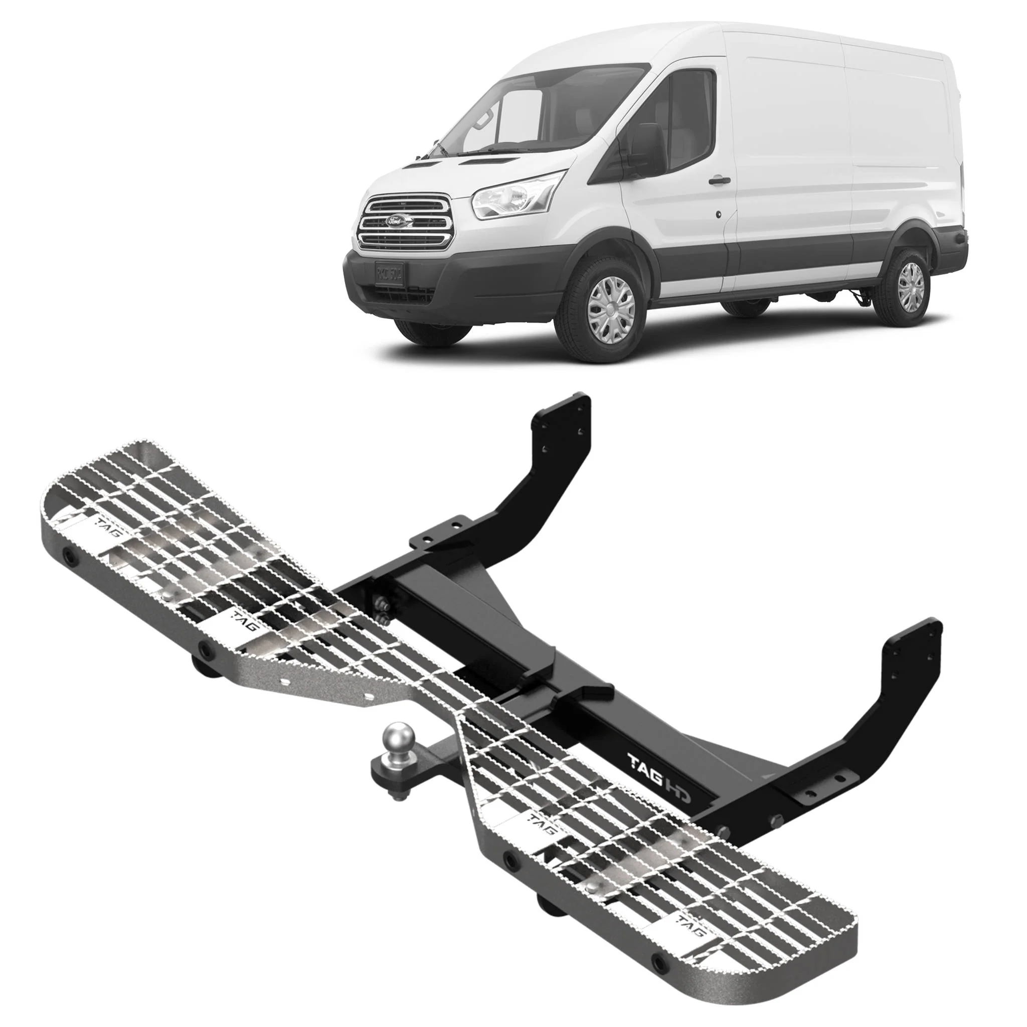 TAG Rear Step, Towbar & Wiring for Ford Transit Van VO Series (02/2014 - 05/2016) - Image 5
