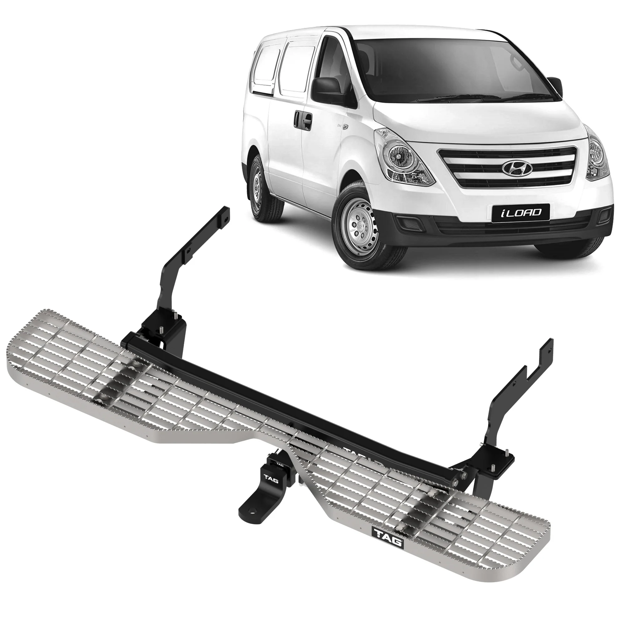 TAG Rear Step, Towbar & Wiring for Hyundai iLoad / iMax (02/2008 - 06/2021)
