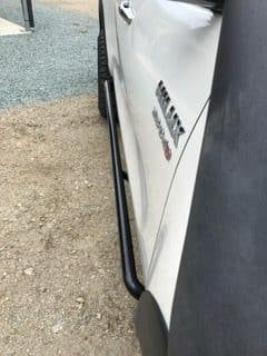 Toyota Hilux N80 ANGLED Rock Sliders / Side Steps – Powdercoated - Image 5