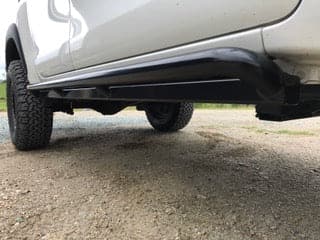 Toyota Hilux N80 ANGLED Rock Sliders / Side Steps – Powdercoated - Image 6