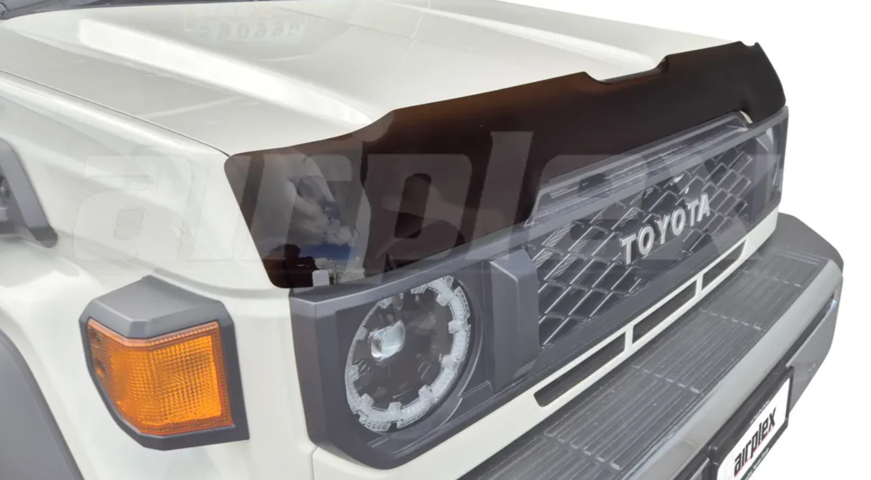 Toyota Landcruiser 70 Series Bonnet Protector - Dark Tint - Image 3