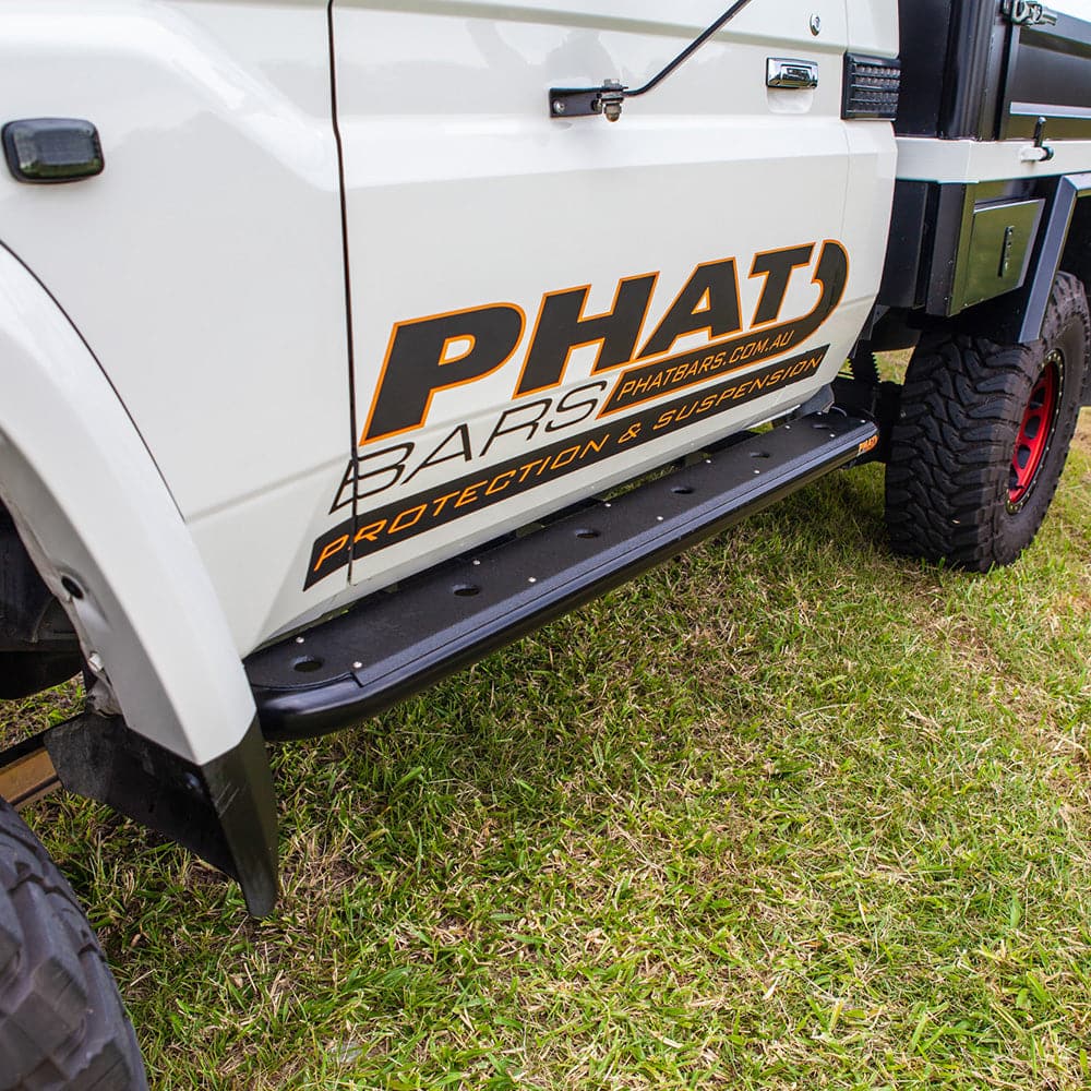 Toyota LandCruiser 79 Series Single Cab FLAT Rock Sliders / Side Steps