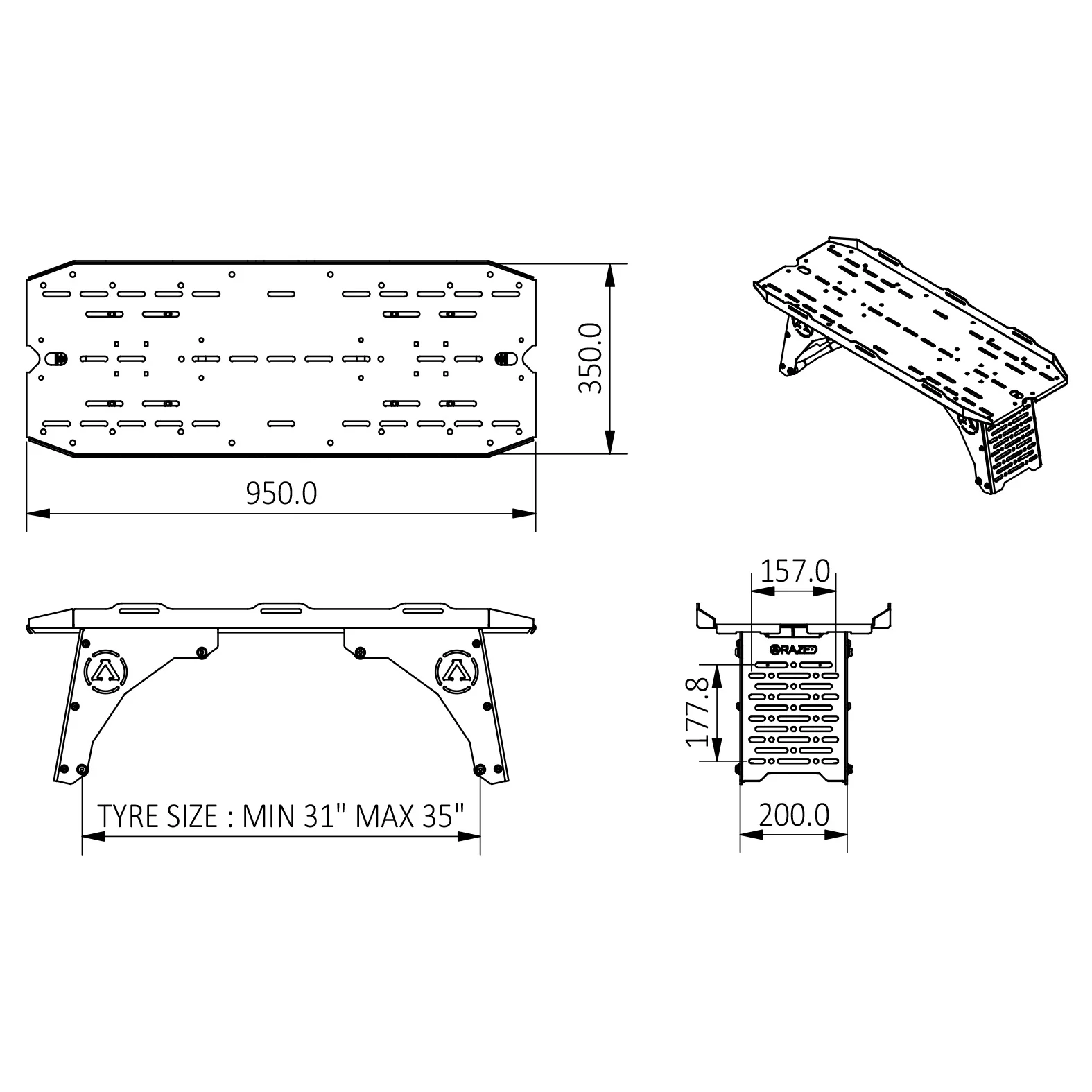 Spare Tyre Tray - Image 10